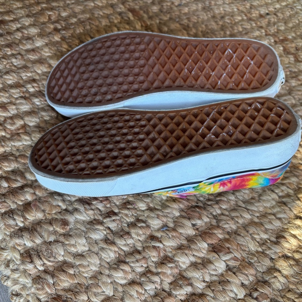 Vans Colorful Tie-Dye Flat Skater Shoe - Picture 6 of 7